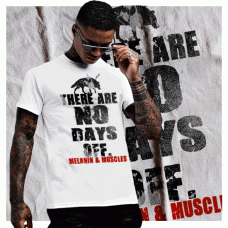 Melanin And Muscle There are no days off T-Shirt